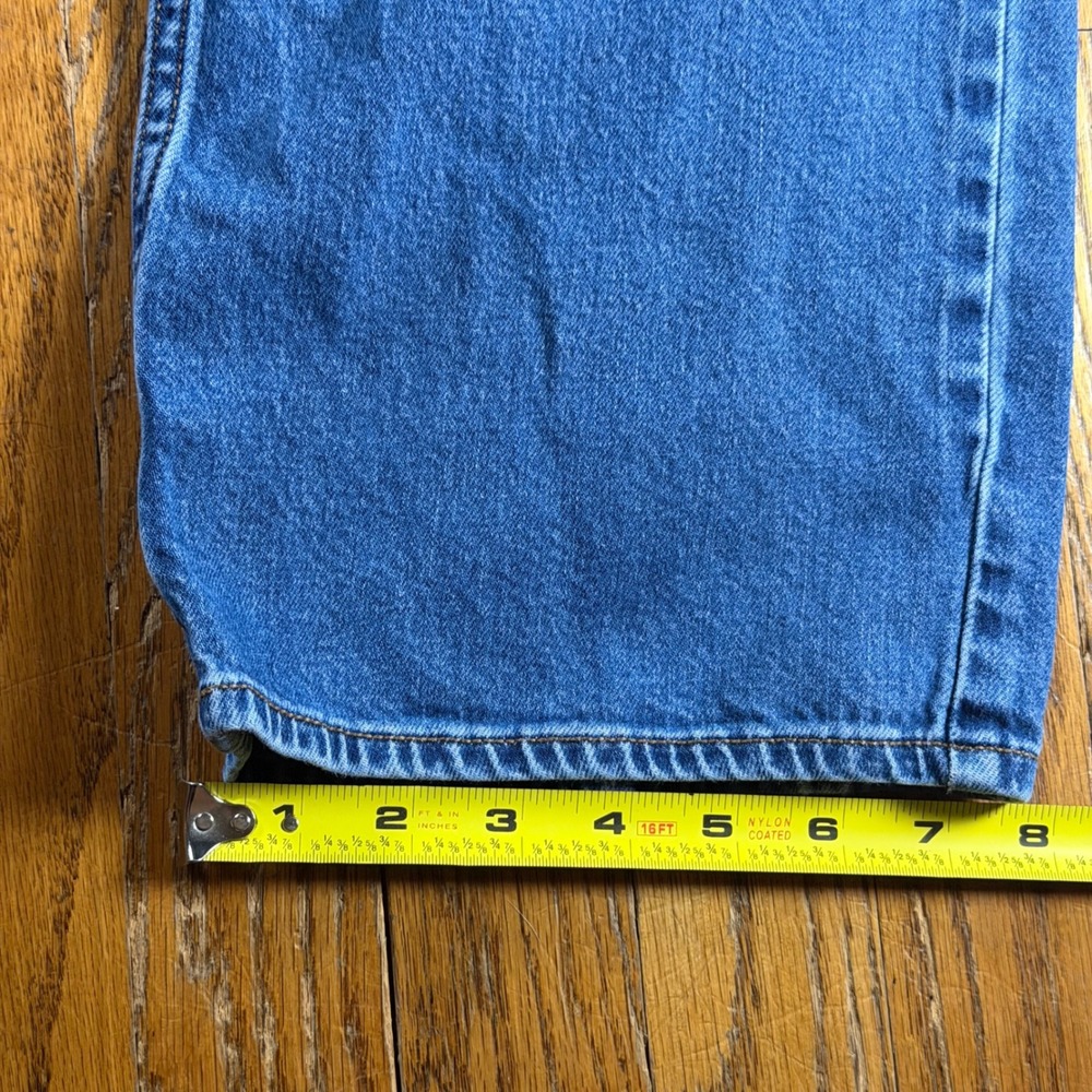 Old Navy Mens Straight Leg Jeans Blue Medium Wash Stretch Denim 36x32 - Picture 5 of 10